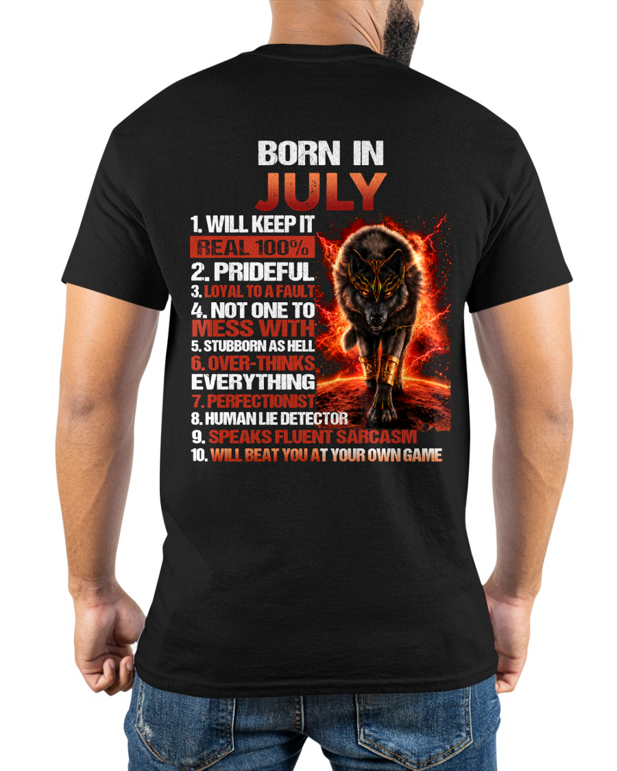 JULY MEN'S SHIRT - Born In July - Funny Gift For Yourself - KATE07 (SKU2609-19-07)