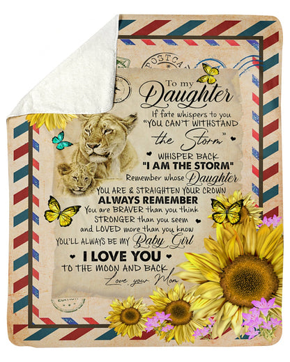 MOM and DAUGHTER - Special gift for Daughter - from mom Blanket
