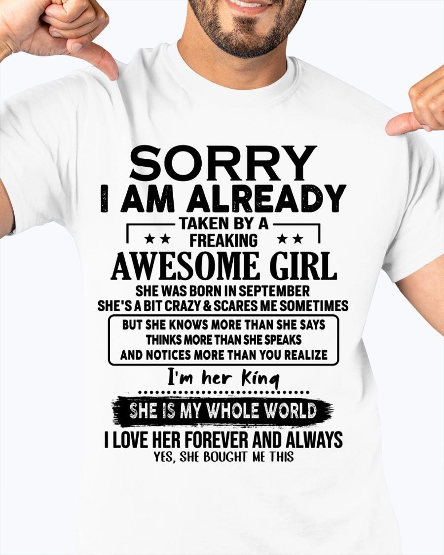 September - Awesome Girl born in September - Special gift for your boyfriend - From Wife KATE09 (SKU.AT16)