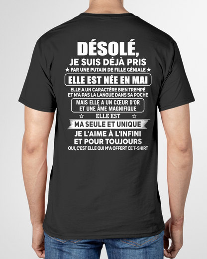 MAI - PETITE AMIE GÉNIALE - CADEAU PARFAIT POUR VOTRE HOMME - (SKU2606-153-05)