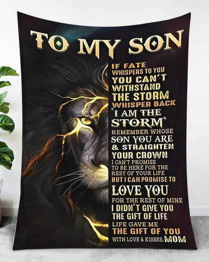 Special Gift For Your Son Blanket - From Mom (SKUB12-183)