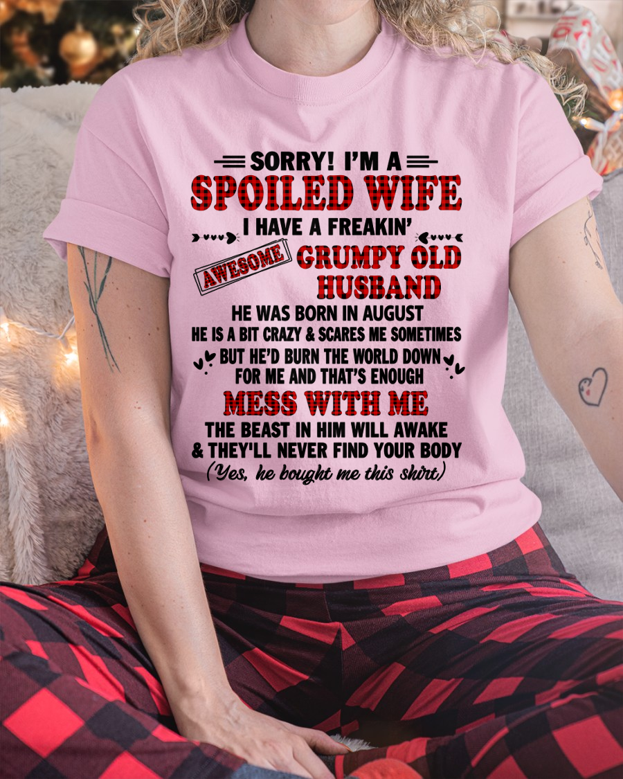 AUGUST - AWESOME WIFE - PERFECT GIFT FOR YOUR HUSBAND - (SKU2606-251-08)