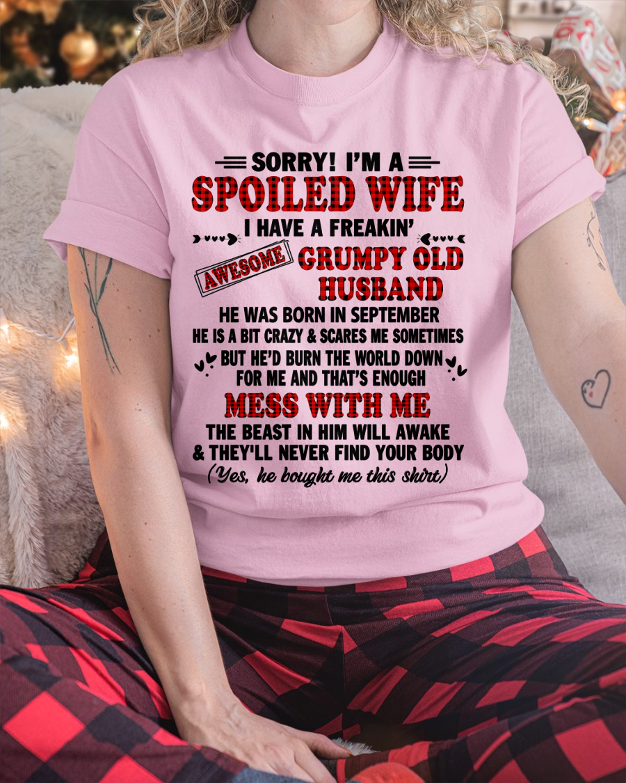 SEPTEMBER - AWESOME WIFE - PERFECT GIFT FOR YOUR HUSBAND - (SKU2606-251-09)