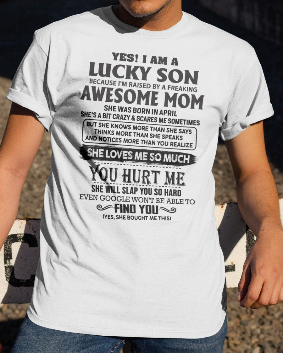 April - Awesome Mom - Perfect Gift For Your Son From Mom - KATE04 (SKU-LKW-04)