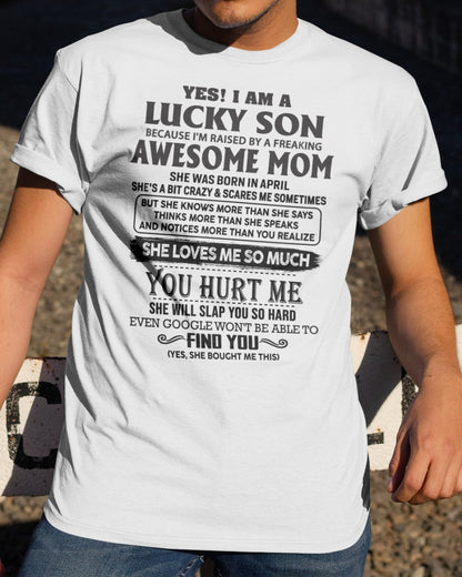 April - Awesome Mom - Perfect Gift For Your Son From Mom - KATE04 (SKU-LKW-04)