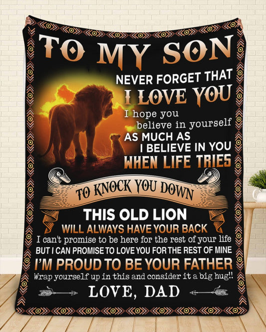 Special blanket for Son - From Dad blanket (SKUB06-54)