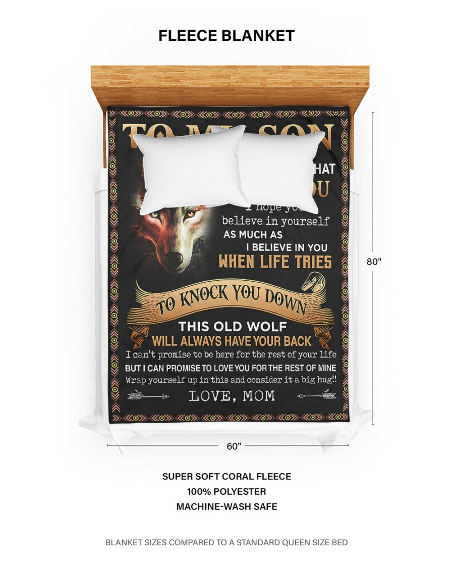 Special Gift For Your Son Blanket - From Mom (SKUB06-108)