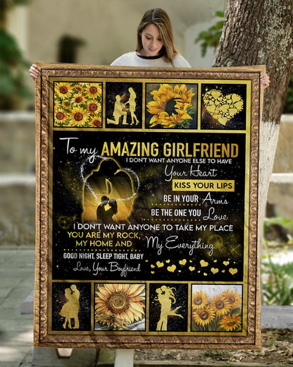 Special gift for Girlfriend Blanket From Boyfriend