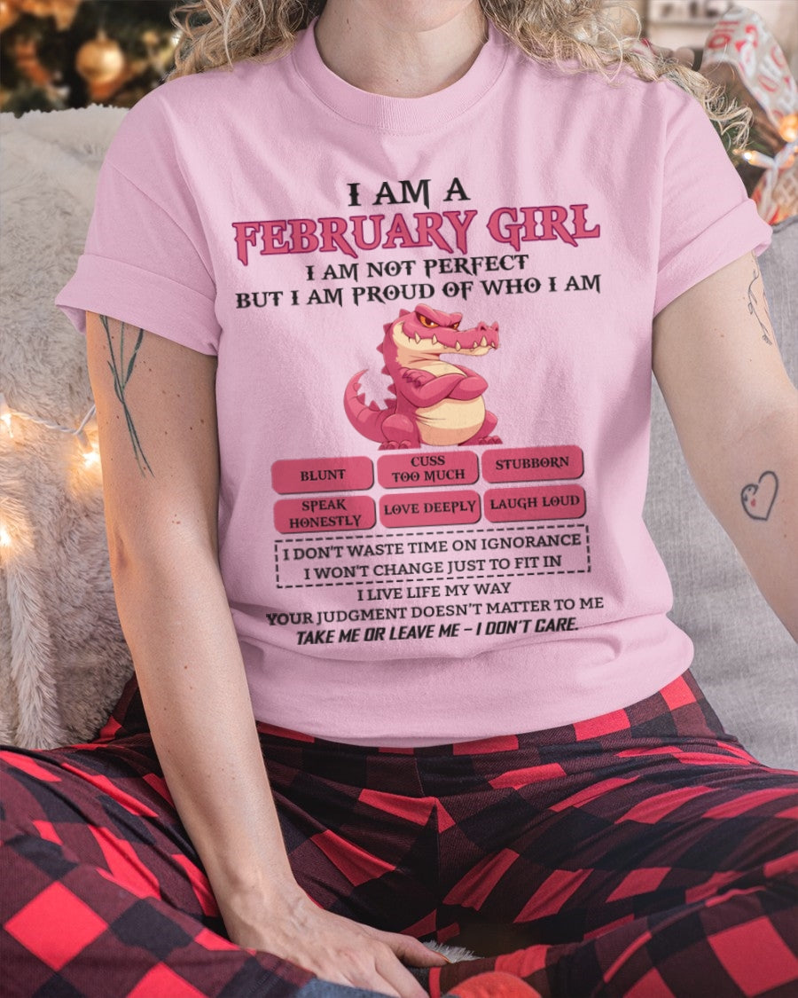 February Girl Shirt – Birthday Gift for Women - KATE02 FMA (SKU10-80-02)