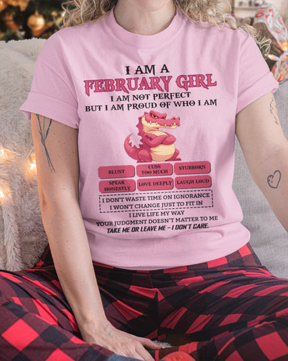 February Girl Shirt – Birthday Gift for Women - KATE02 FMA (SKU10-80-02)