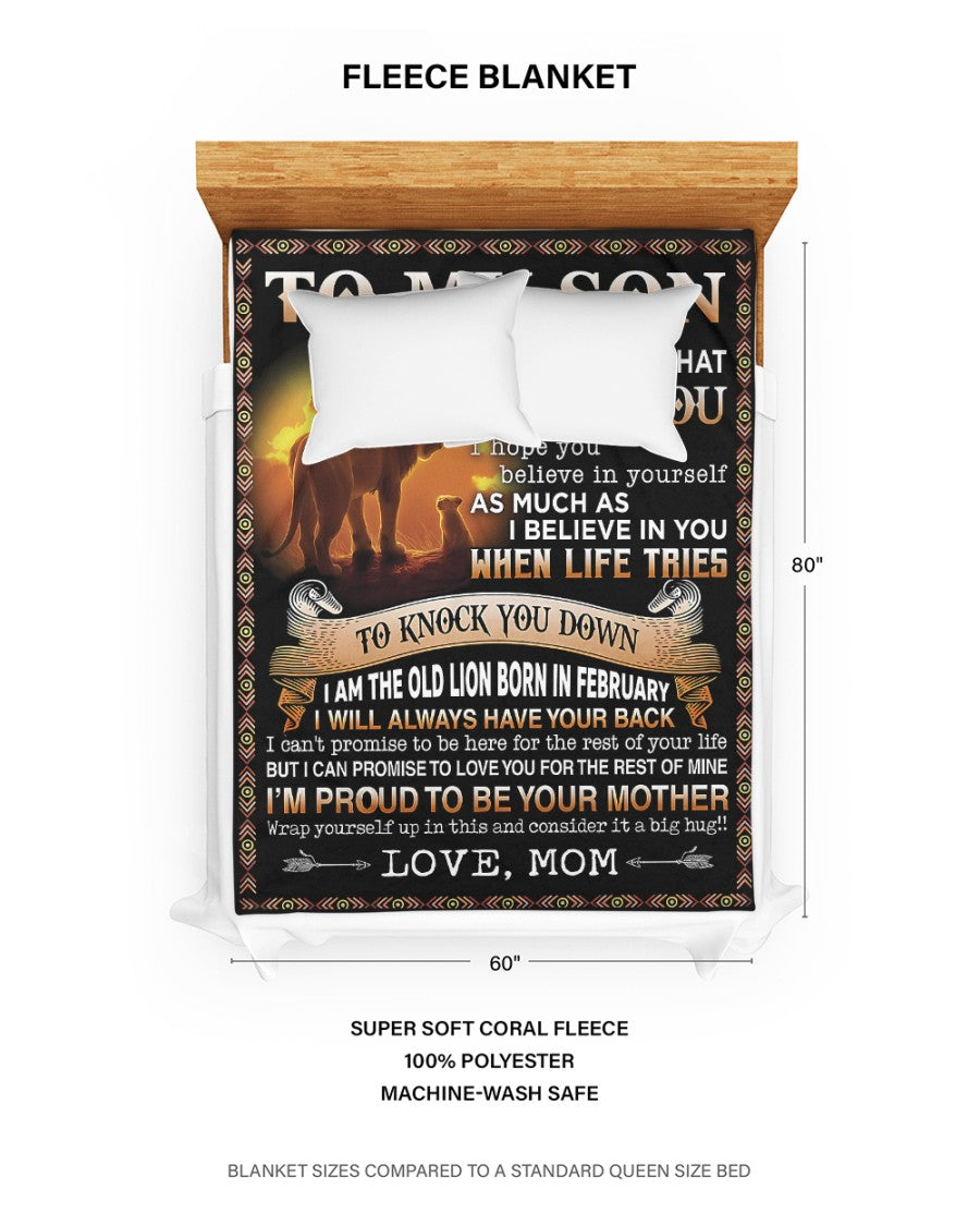 Special Gift For Your Son Blanket - From Mom (SKUB09-140-02)