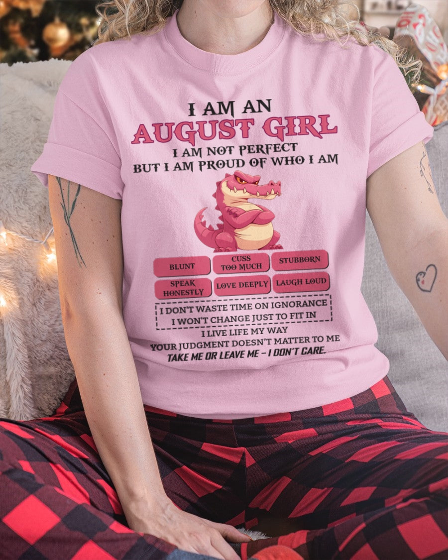 August Girl Shirt – Birthday Gift for Women - KATE08 FMA (SKU10-80-08)