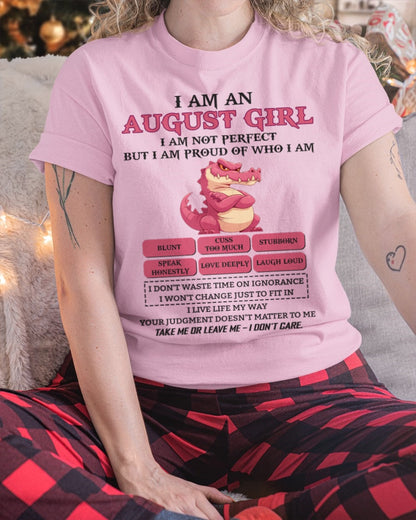 August Girl Shirt – Birthday Gift for Women - KATE08 FMA (SKU10-80-08)