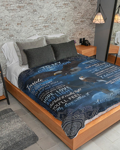 Special Gift For Your Grandson Blanket - From Grandma (SKUB11-119)