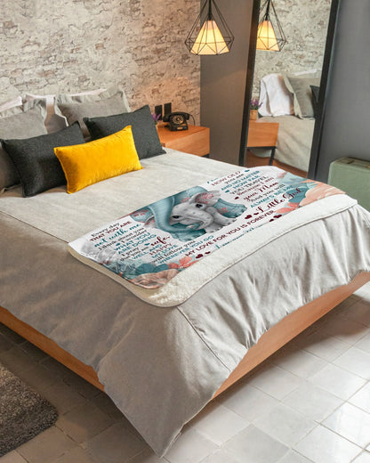 To my daughter - Gift for Daughter Blanket - from mom