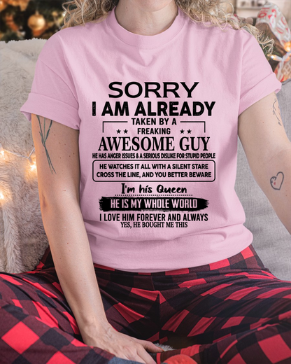 Sorry, I’m Already Taken by a Freaking Awesome Guy, He Is My Whole World – FROM HUSBAND TO WIFE – KATE00 (SKU26T-01271-00)
