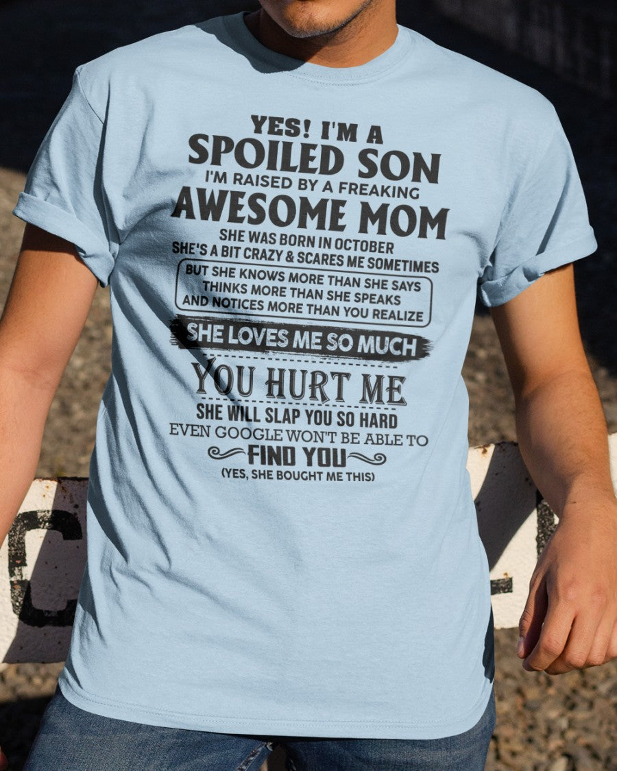 October - Awesome Mom - Perfect gift for son From Mom - KATE10 (SKU-SPW-10)