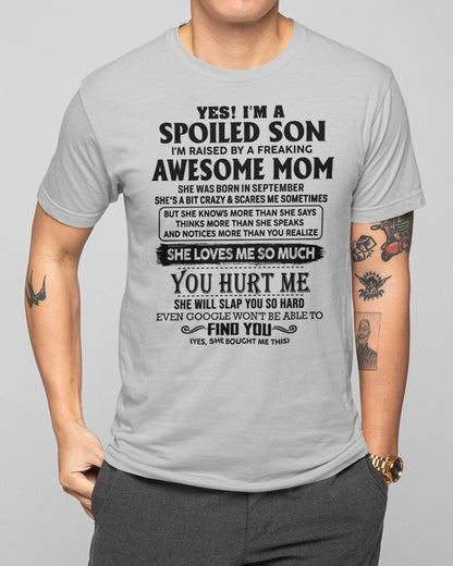September - Awesome Mom - Perfect Gift For Son From Mom - KATE09 (SKU-SPW-09)