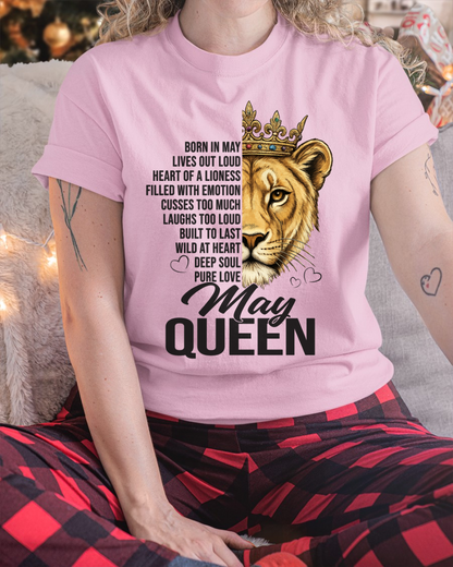 MAY – May Queen – Born In May – Living Legend Wild At Heart Very Rare – Birthday Gift – Women Shirt (SKU2603-27-05)