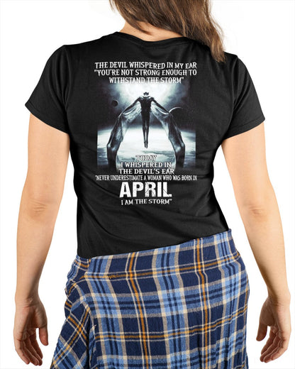 APRIL - NEVER UNDERESTIUNDER A WOMAN - I AM THE STORM-FMA-(SKU-CHAUU-04)