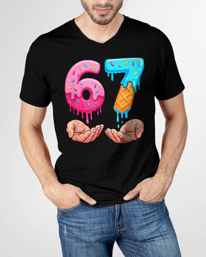 ICE CREAM 6 7 - UNISEX MEME T-SHIRT - KATE00