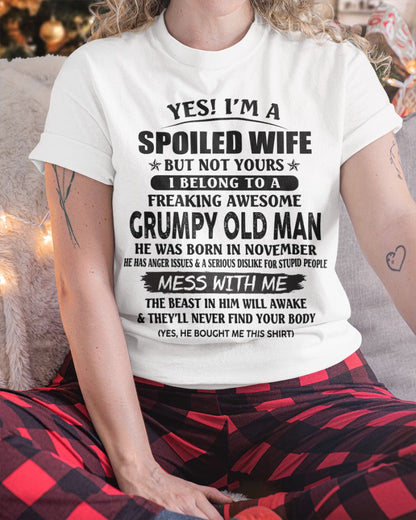 Grumpy Old Man November – Perfect gift for wife From Husband – KATE11 (SKU08-63-11)