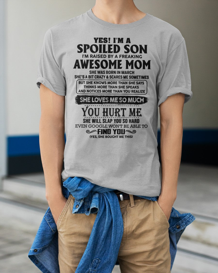 March - Awesome Mom - Perfect Gift For Your Son From Mom - KATE03 (SKU-SPW-03)