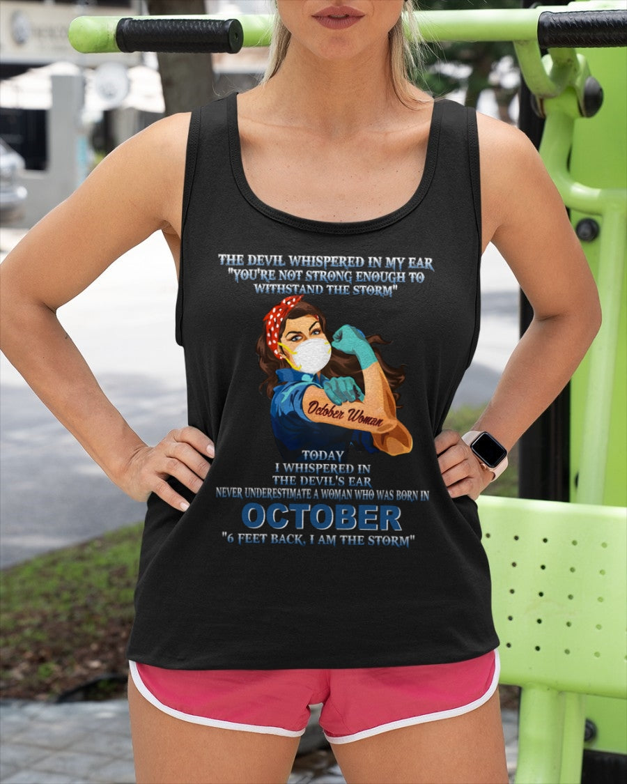 Never Underestimate A Woman Born In October – October Woman “I Am The Storm” - FMA / KATE10 (SKU12-322-10)