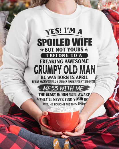 Grumpy Old Man April – Perfect gift for your wife From Husband – KATE04 (SKU08-63-04)