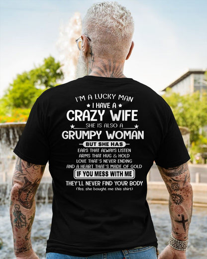 LUCKY MAN OF A GRUMPY WIFE  - GIFT FROM WIFE - KATE00 (SKU12-277-00)