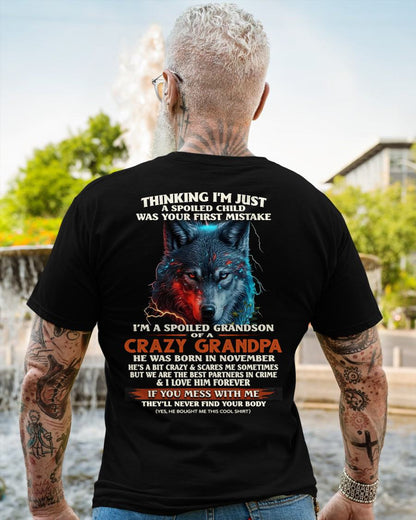 NOVEMBER - SPOILED GRANDSON - GIFT FROM GRANDPA - KATE11 (SKU26T-01-43-11)