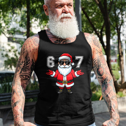 67 Meme Six Seven 6 7 Funny Santa Matching Xmas 67 Christmas T-Shirt - Christmas Unisex T-Shirt/Hoodie/Sweatshirt - HNDS00