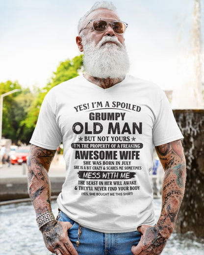 Awesome wife July- Perfect gift for your husband from wife  - KATE07 (SKU96-68-07)