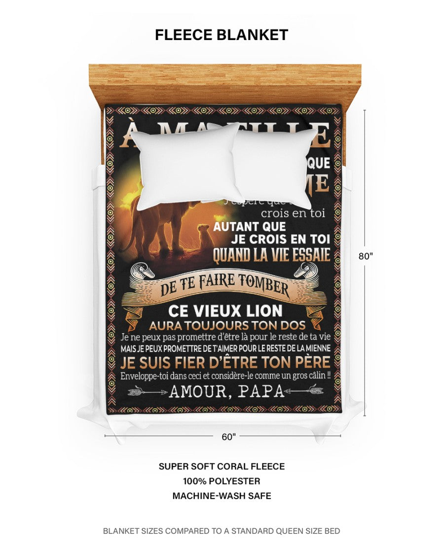 Cadeau Spécial Pour Ta Fille Couverture - De Papa (SKUB09-101)