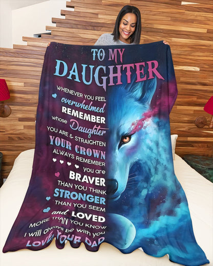 Special Gift For Your Daughter Blanket - From Dad (SKUB11-58) FULL