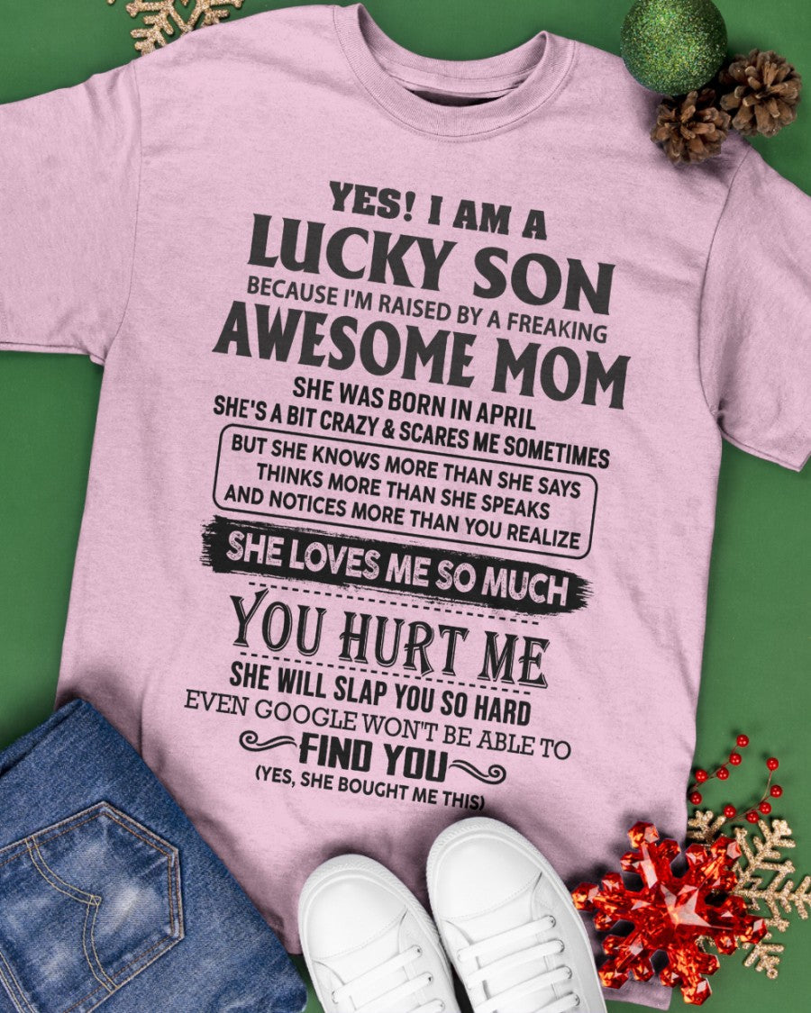 April - Awesome Mom - Perfect Gift For Your Son From Mom - KATE04 (SKU-LKW-04)