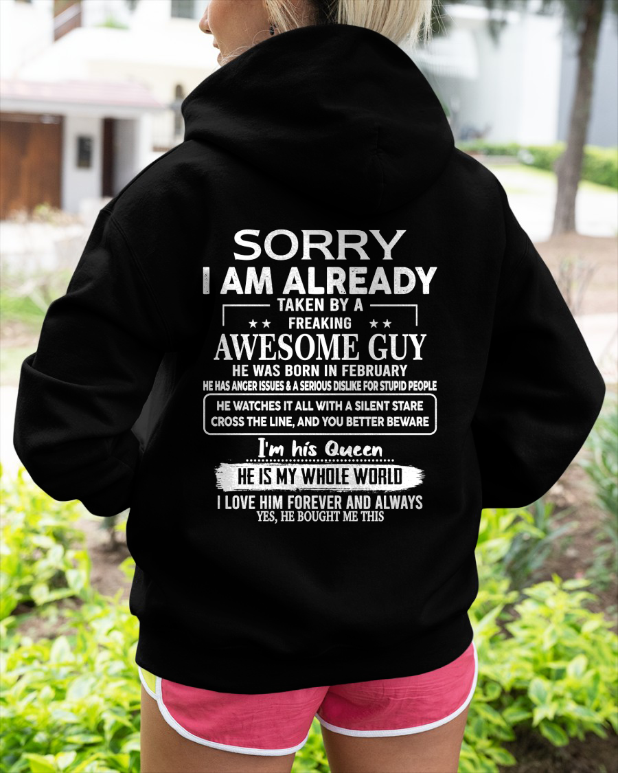 FEBRUARY - Awesome Guy Born In February - Funny Gift For Husband (SKU2608-403-02)