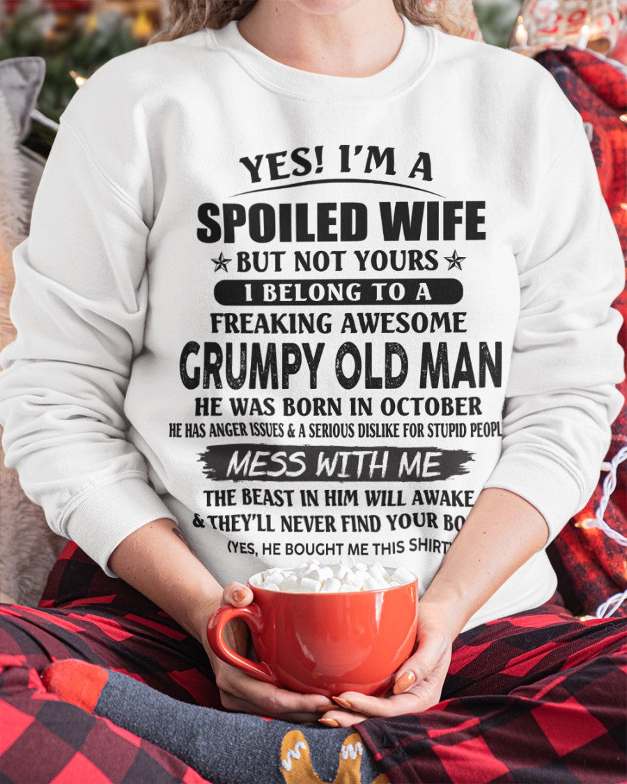 Grumpy Old Man October – Perfect gift for your wife From Husband – KATE10 (SKU08-63-10)