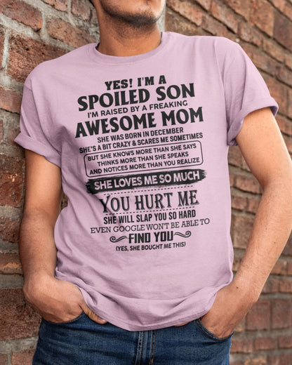 December - Awesome Mom - Perfect gift for your son from Mom - KATE12 (SKU-SPW-12)