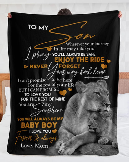 Special Gift For Your Son Blanket - From Mom