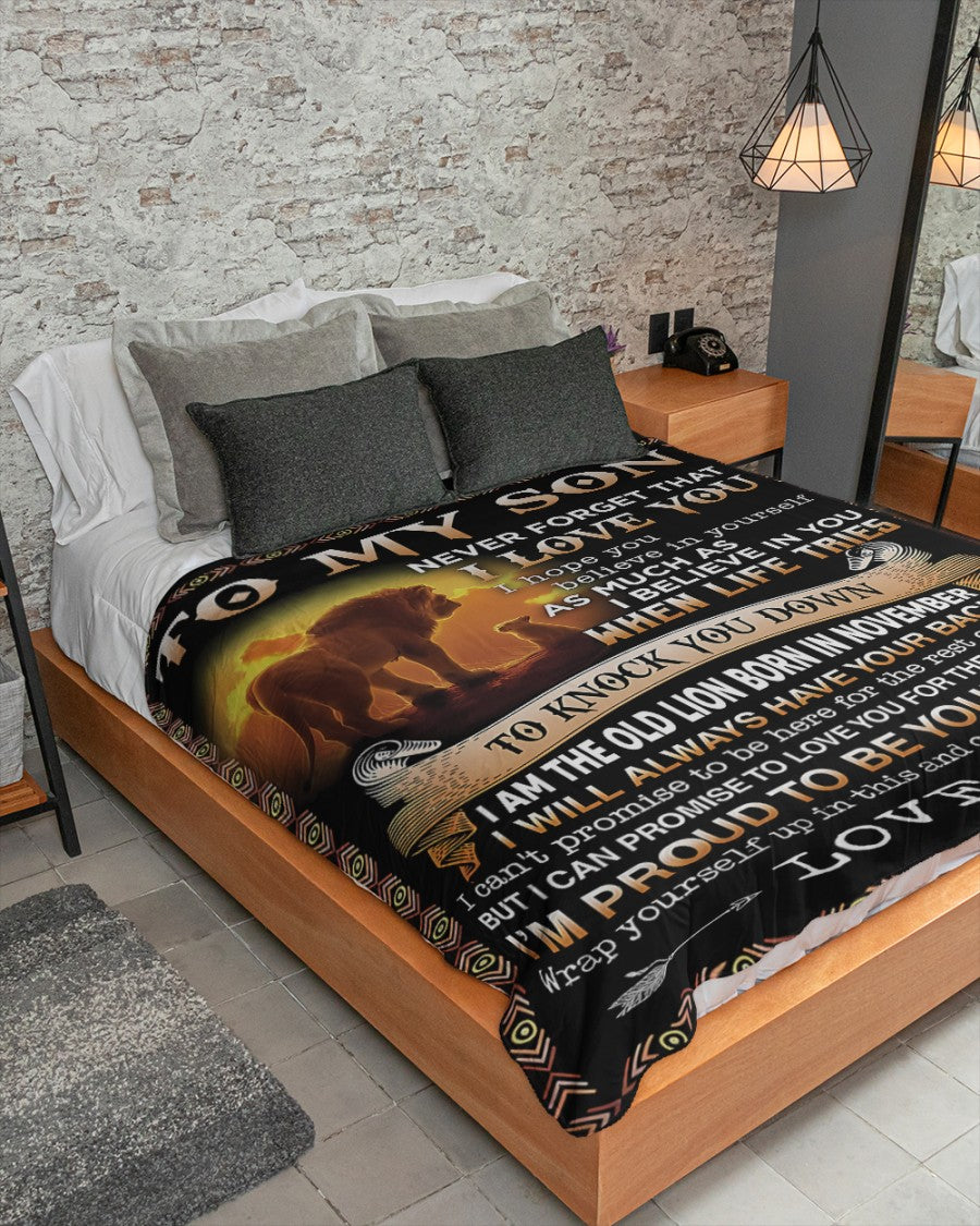 Special Gift For Your Son Blanket - From Mom (SKUB09-140-11) FULL