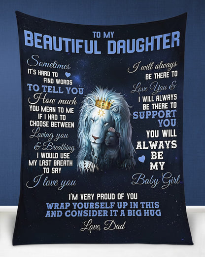 Special Gift For Your Daughter Blanket - From Dad (SKUB10-71) FULL