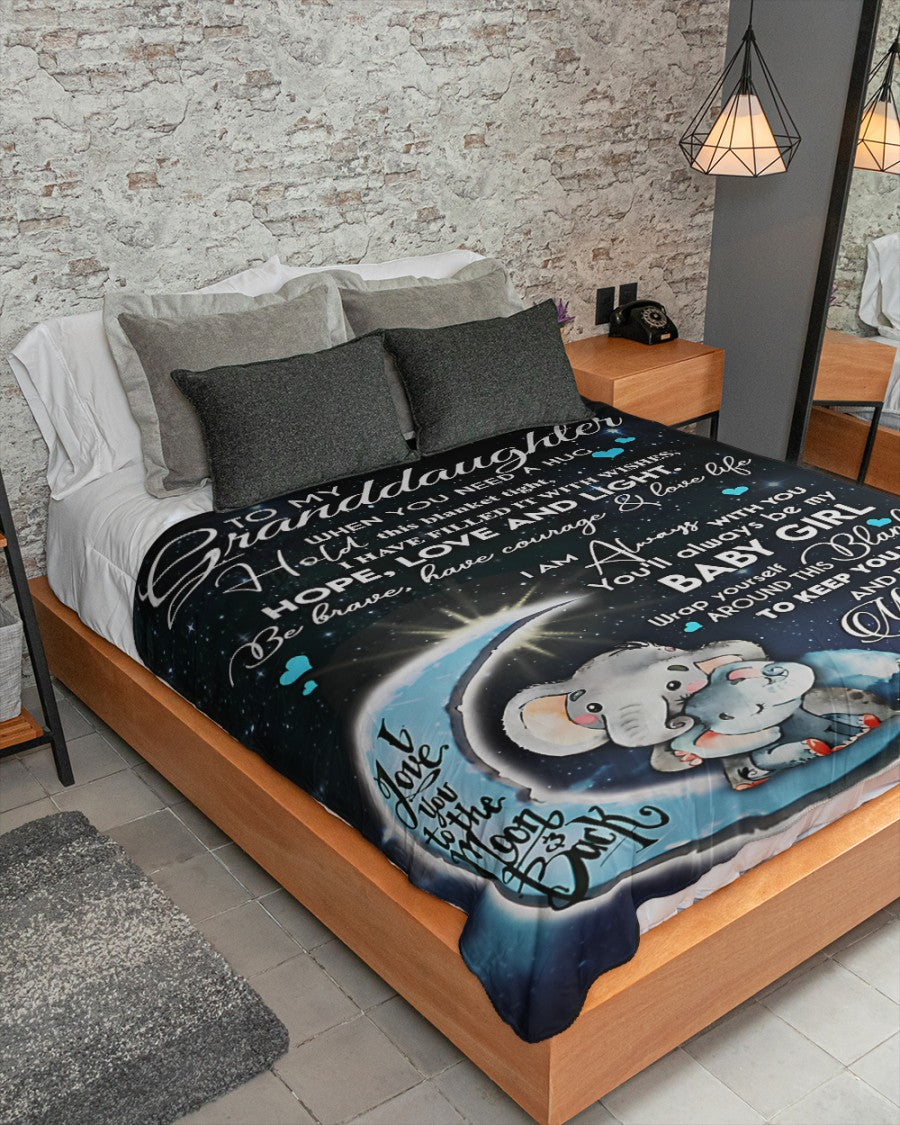 Special Gift For Your Granddaughter Blanket - From Nan (SKU-CHAU-B02)