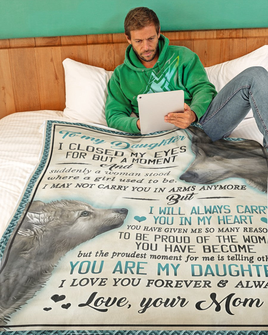 Special Gift For Your Daughter Blanket - From Mom (SKUB12-218)