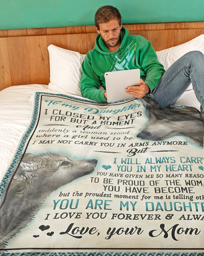 Special Gift For Your Daughter Blanket - From Mom (SKUB12-218)