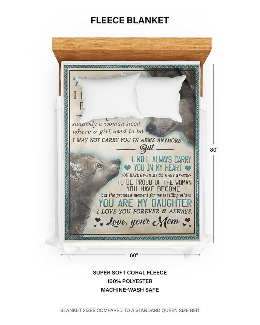 Special Gift For Your Daughter Blanket - From Mom (SKUB12-218)