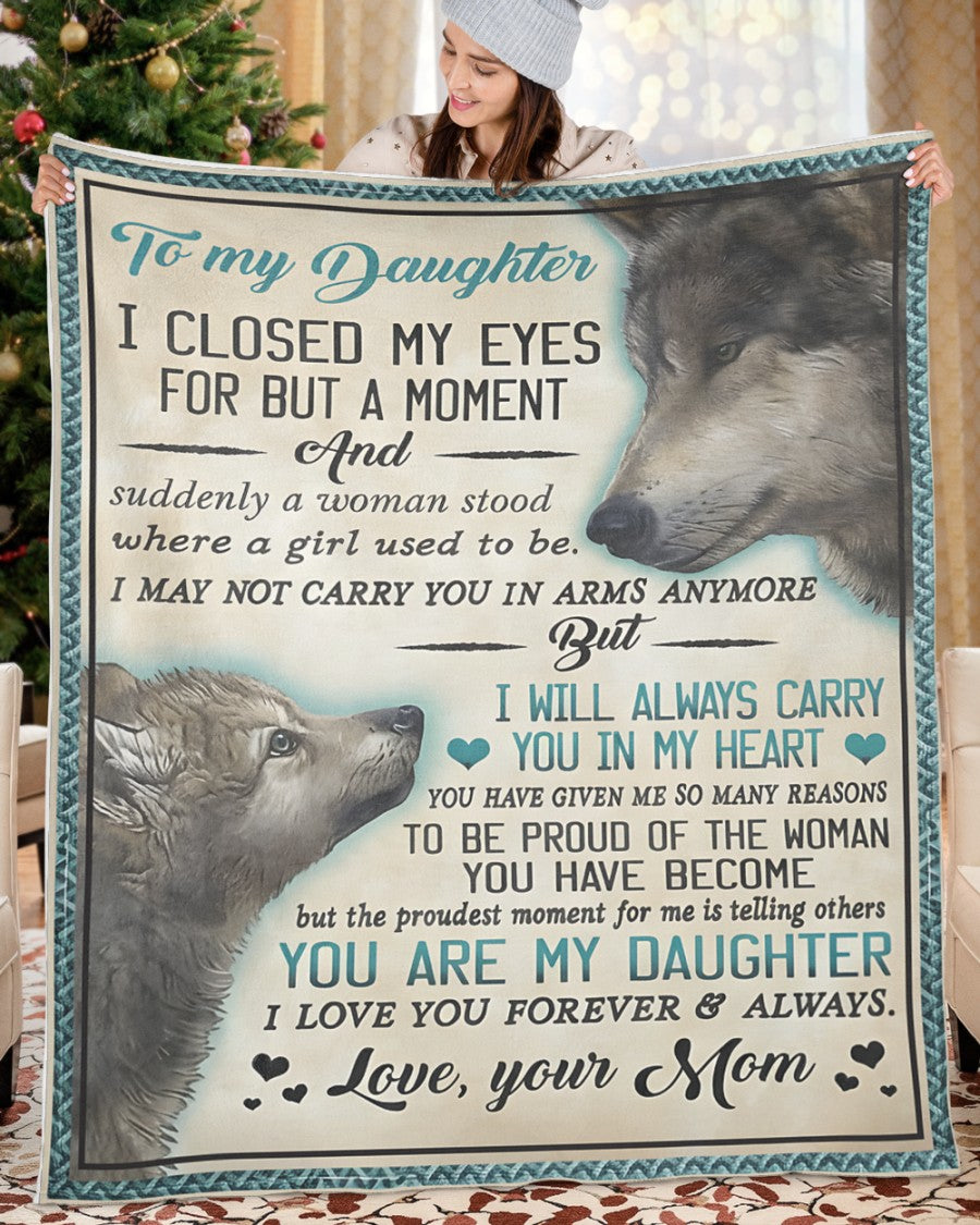Special Gift For Your Daughter Blanket - From Mom (SKUB12-218)