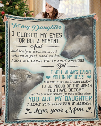 Special Gift For Your Daughter Blanket - From Mom (SKUB12-218)
