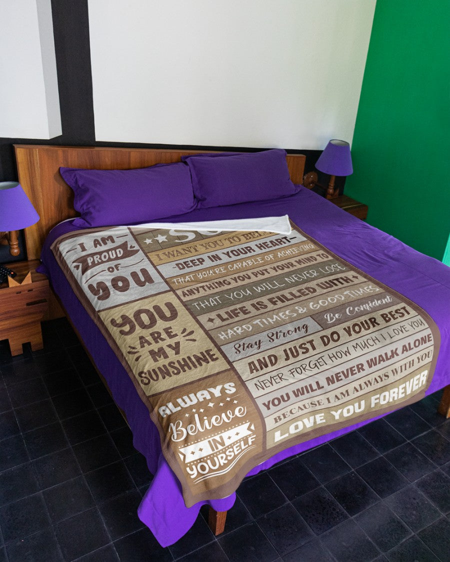 Special Gift For Your Son Blanket - From Mom (SKUB12-236)