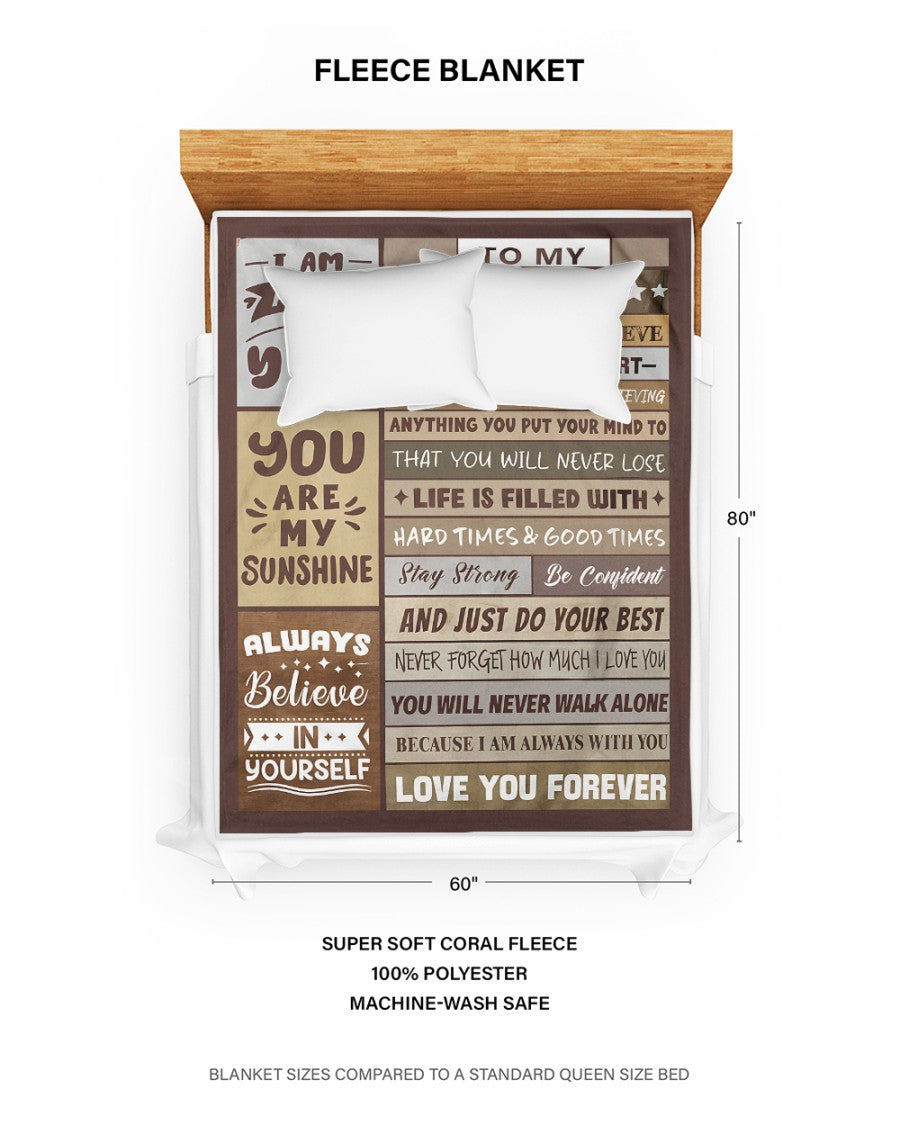 Special Gift For Your Son Blanket - From Mom (SKUB12-236)